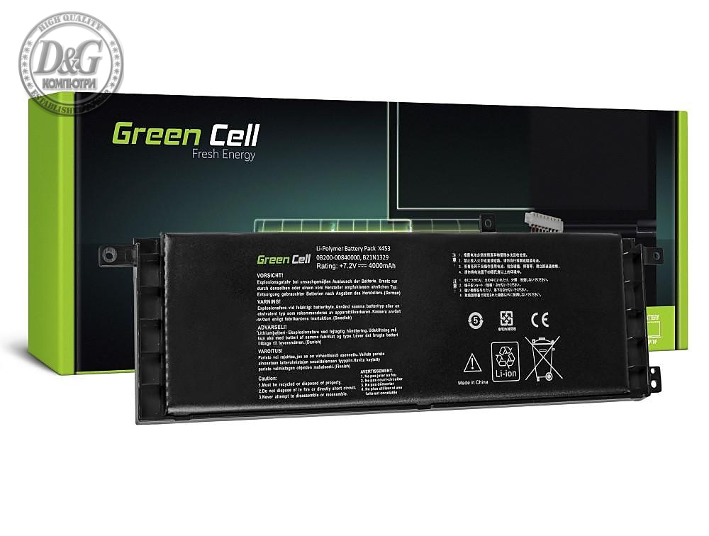 Батерия  за лаптоп  Asus X553 X553M F553 F553M / 7,2V 3800mAh   GREEN CELL