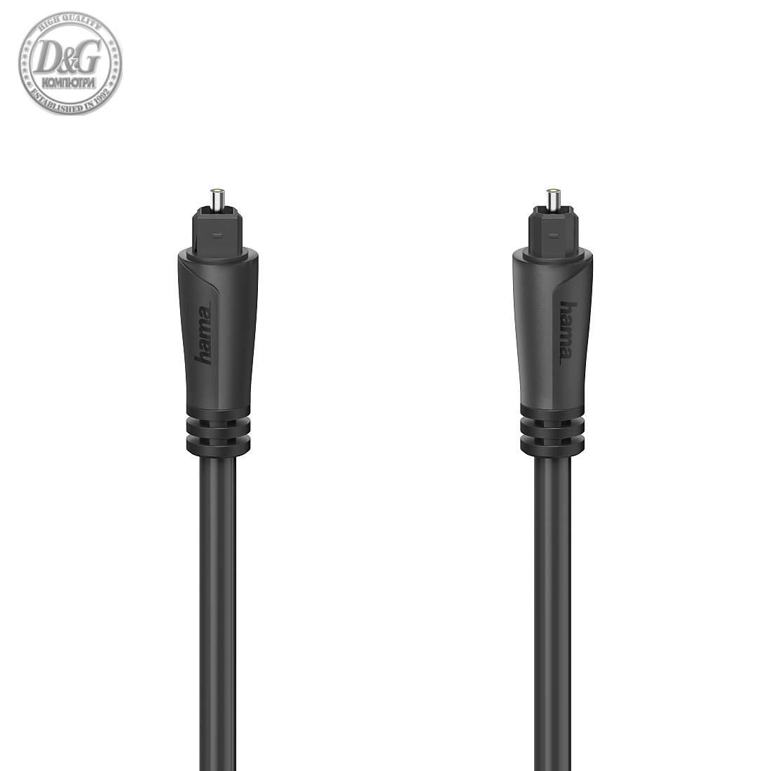 Аудио оптичен кабел HAMA ODT plug (Toslink), 1.5 m