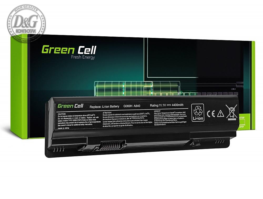 Батерия  за лаптоп Dell Vostro 1014 1015 1088 A840 A860 / 11,1V 4400mAh GREEN CELL