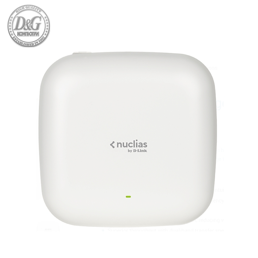 D-Link Nuclias AX1800 Wi-Fi Cloud-Managed Access Point (with 1 Year License)