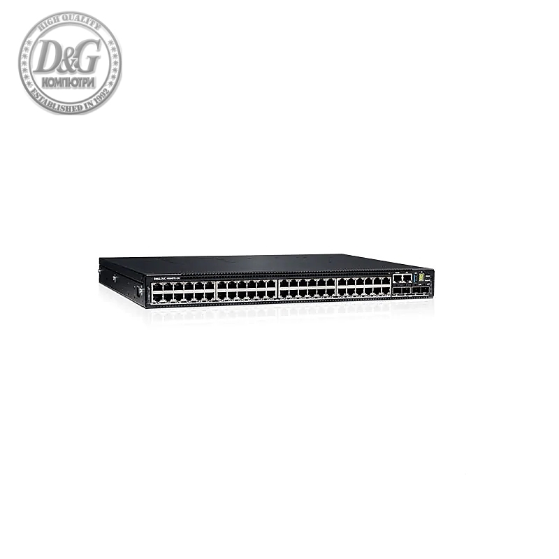 Dell EMC PowerSwitch N3224F-ON, 24x1G SFP, 4x10G SFP+, 2x100G QSFP28, 1xAC PSU, IO/PS, OS6, Lifetime Limited Hardware Warranty