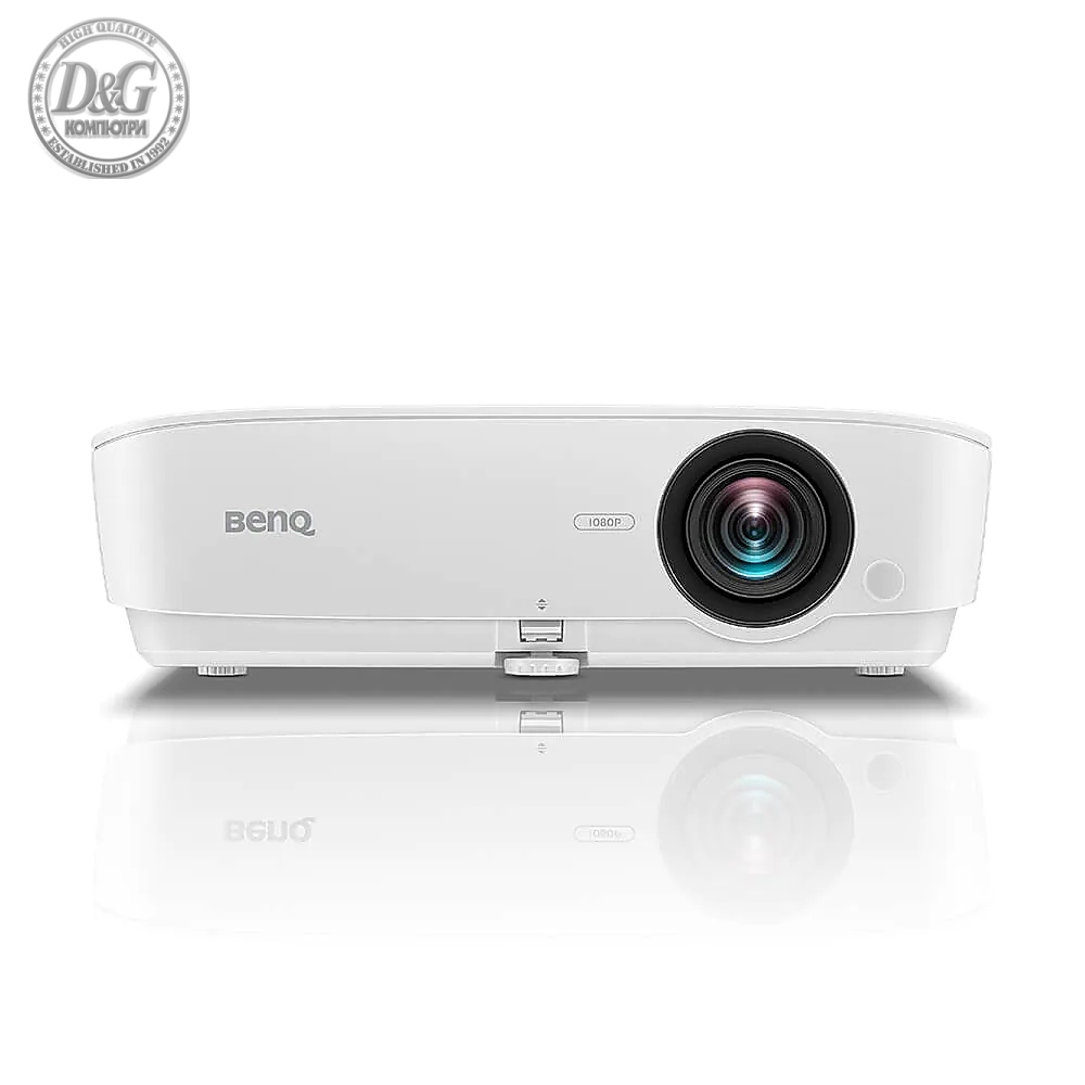 BenQ MH536, DLP, FHD (1920x1080), 20 000:1, 3800 ANSI Lumens, Zoom 1.2x, Glass Lenses, Auto Vertical Keystone, Infographic Mode, Speaker 2W, 2xVGA, 2xHDMI, S-Video, RCA, VGA out,  Audio In/Out, RS232, USB A 1.5A, 2.6 kg, White