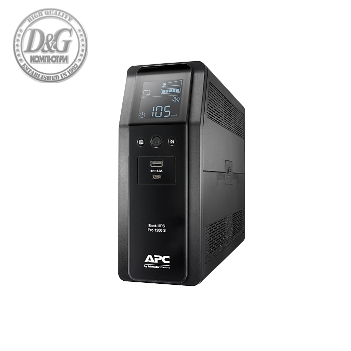 APC Back UPS Pro BR 1200VA, Sinewave, 8 Outlets, AVR, LCD interface