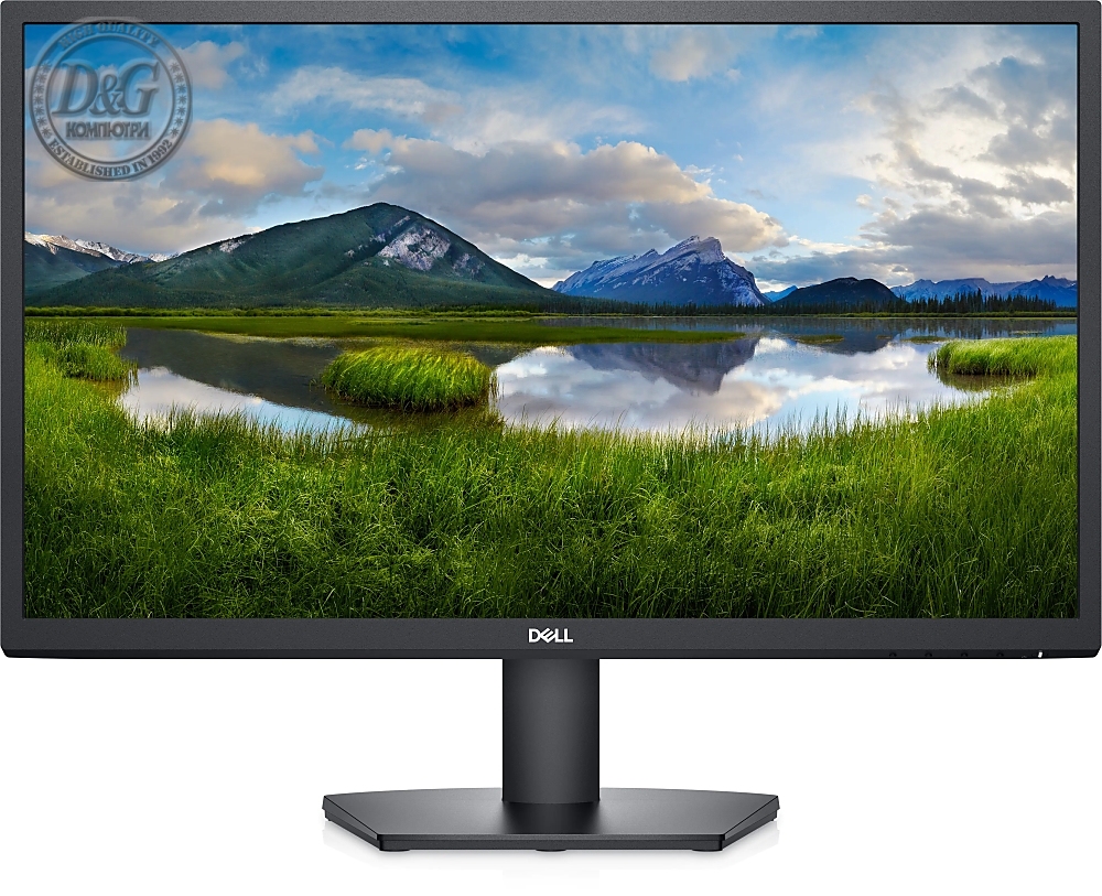 Dell SE2422H, 23.8" LED, VA Anti-Glare, FullHD 1920x1080, 75 Hz, 5ms, 3000:1 DCR, 250 cd/m2, AMD FreeSync, ComfortView, HDMI, VGA, Tilt, Black