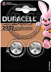 Бутонна батерия литиева GP CR2032 3V  2 бр. в блистер DURACELL