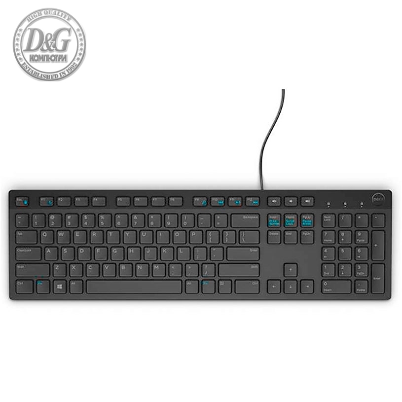 Dell Wired Keyboard KB216 Black (English) - US International