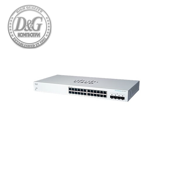 Cisco CBS220 Smart 24-port GE, 4x1G SFP