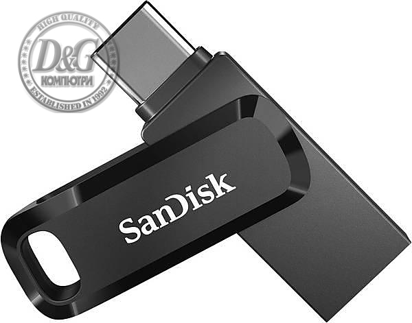 USB памет SanDisk Ultra Dual Drive Go, 32 GB, USB 3.2 1st Gen (USB 3.0), Черен