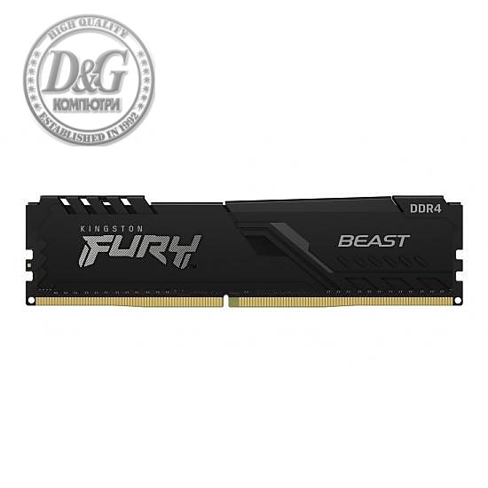 Памет Kingston FURY Beast Black 8GB DDR4 PC4-28800 3600MHz CL17 KF436C17BB/8