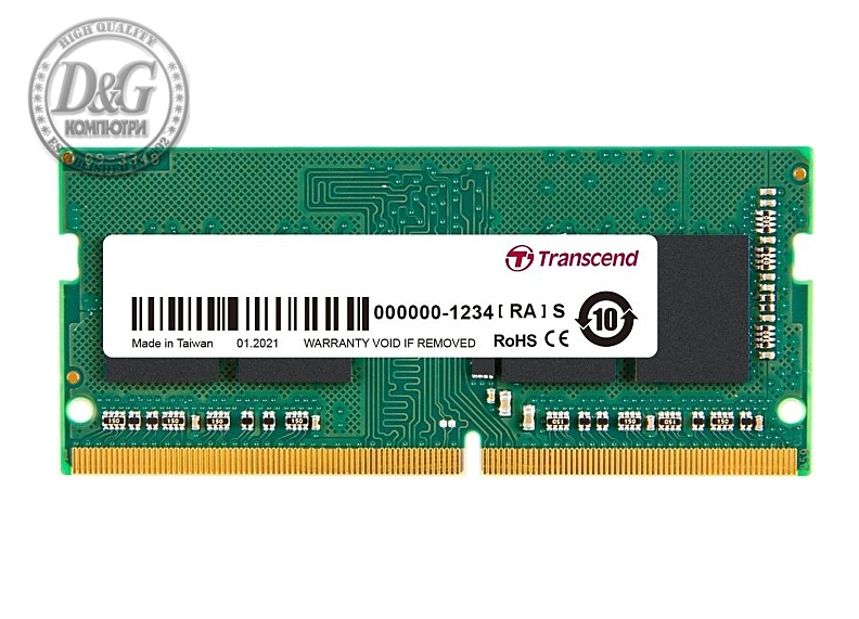 Transcend 16GB JM DDR4 3200Mhz SO-DIMM 1Rx8 2Gx8 CL22 1.2V