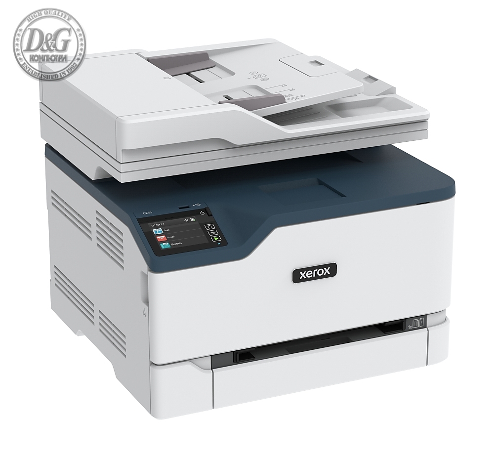 Xerox C235 A4 multifunction printer 22ppm. Duplex, network, wifi, USB, 2.4" colour touch screen, 250 sheet paper tray