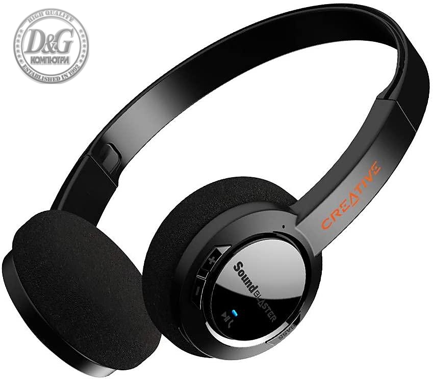 Слушалки CREATIVE Sound Blaster Jam V2 Bluetooth, Черен