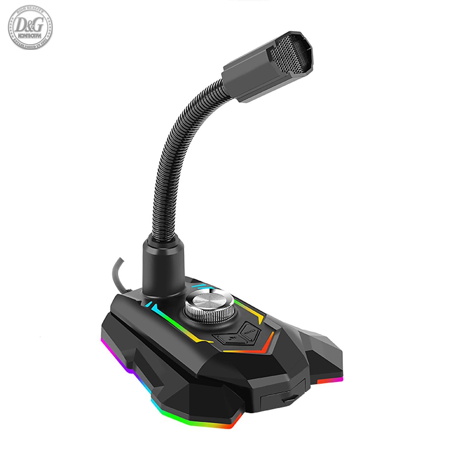 Marvo Геймърски микрофон Gaming USB Microphone - MIC-05 - USB, RGB