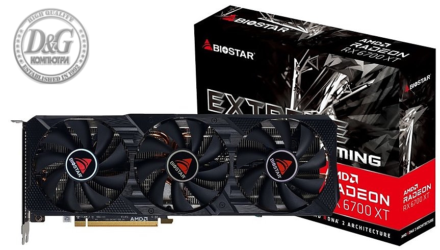 Biostar видеокарта VGA RX6700 XT 12GB DDR6 - VA67T6TML9