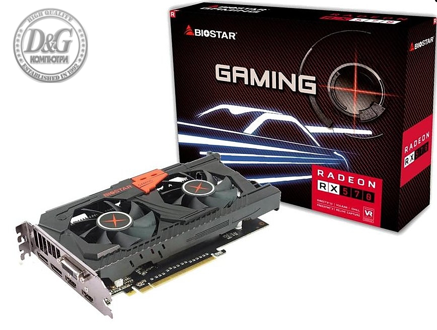 Biostar видеокарта VGA RX570 8GB DDR5 - VA5705RV82