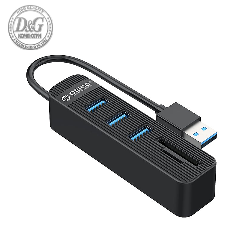 Orico хъб USB3.0 HUB 3 port + Card Reader - TWU3-3AST