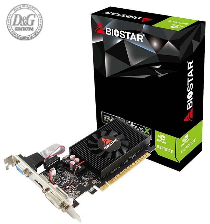 Biostar видеокарта VGA GT710 2GB DDR3 - VN7103THX6