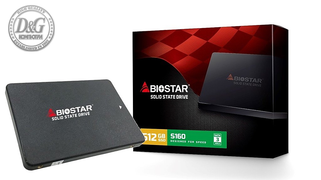 Biostar диск SSD 512GB SATA - S160-512GB