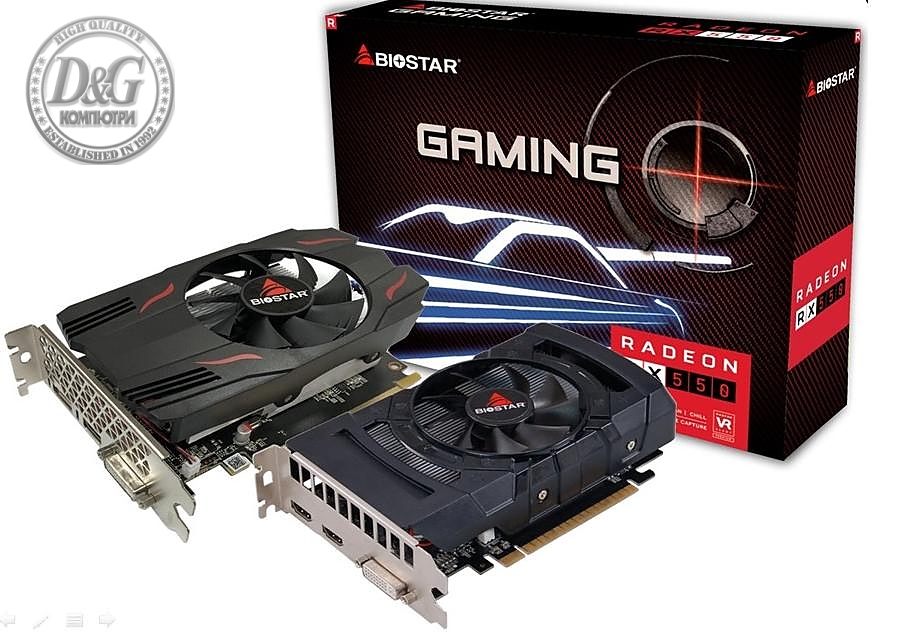 Biostar видеокарта VGA RX550 4GB DDR5 - VA5515RF41