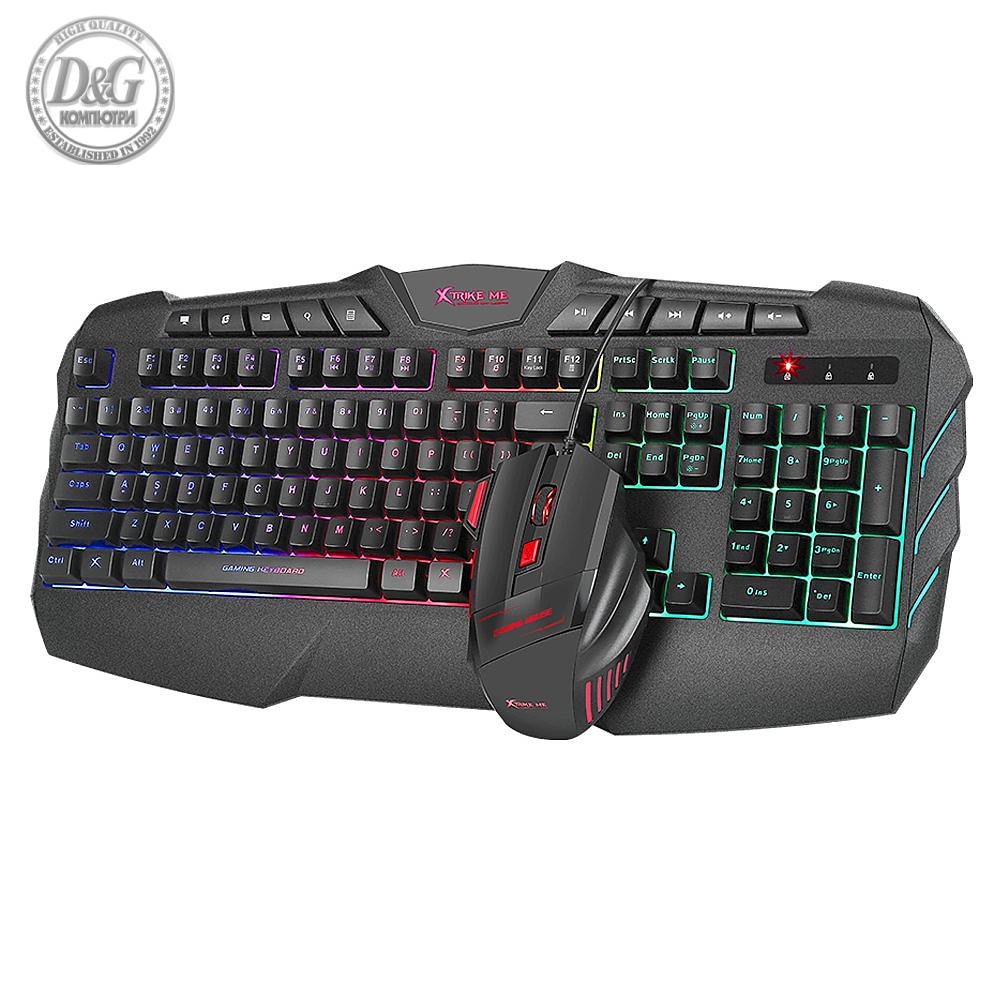 Xtrike ME Геймърски комплект Gaming COMBO 2-in-1 MK-880KIT - Keyboard, Mouse