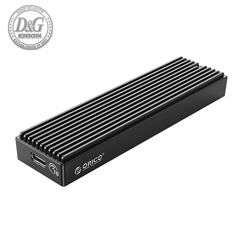 Orico външна кутия за диск Storage - Case - M.2 NVMe M-key 10 Gbps - M2PV-C3-BK-BP