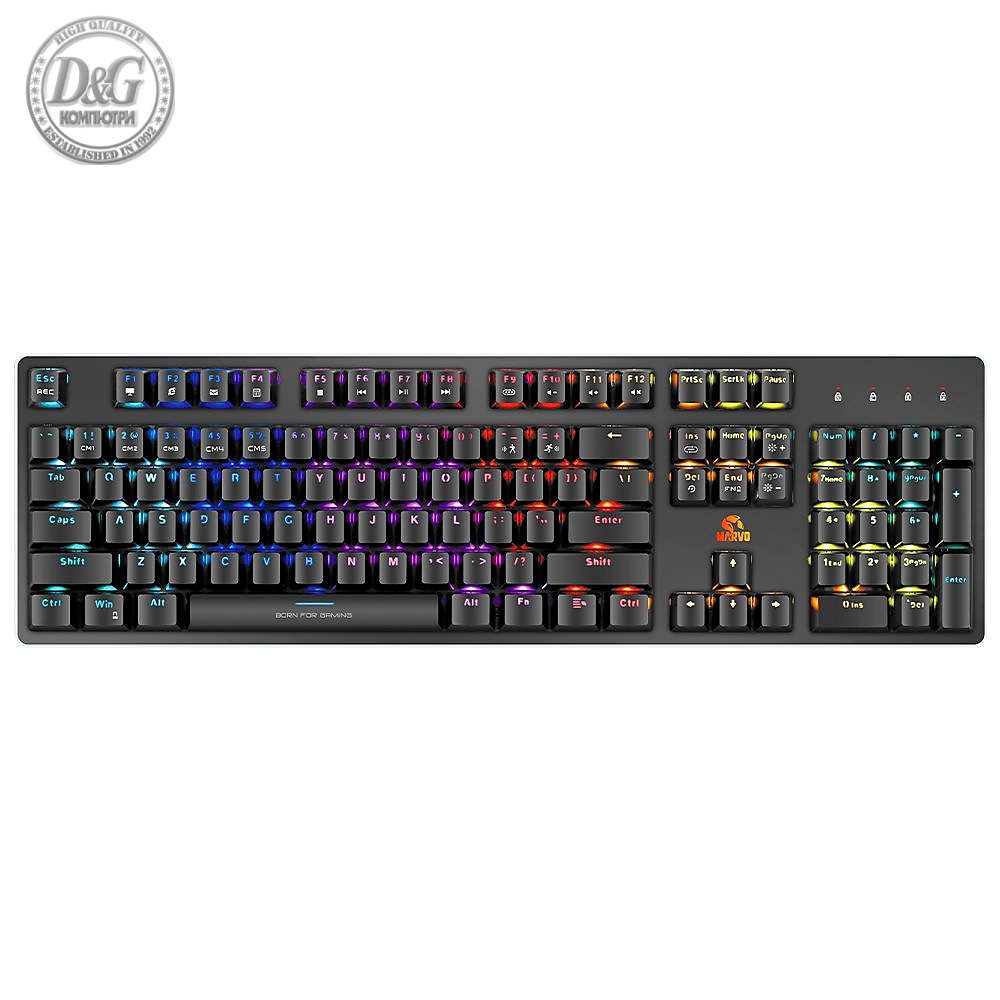 Marvo PRO механична клавиатура Gaming Mechanical Keyboard KG945 - 1000Hz, Optical switches