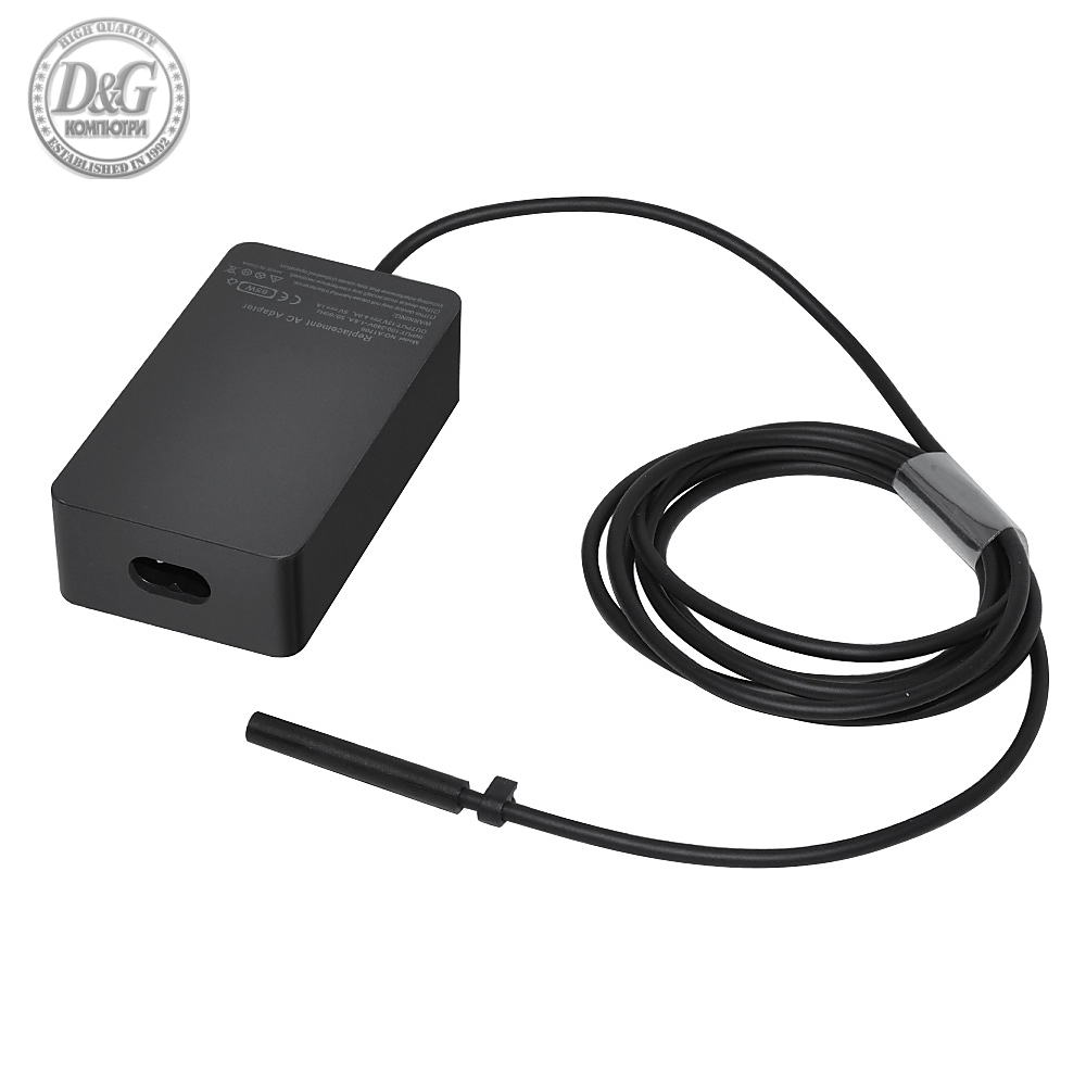 Makki зарядно за лаптоп заместител Laptop Adapter Microsoft Surface - 15V 4A 65W + USB 5V/1A - MAKKI-NA-MS-53