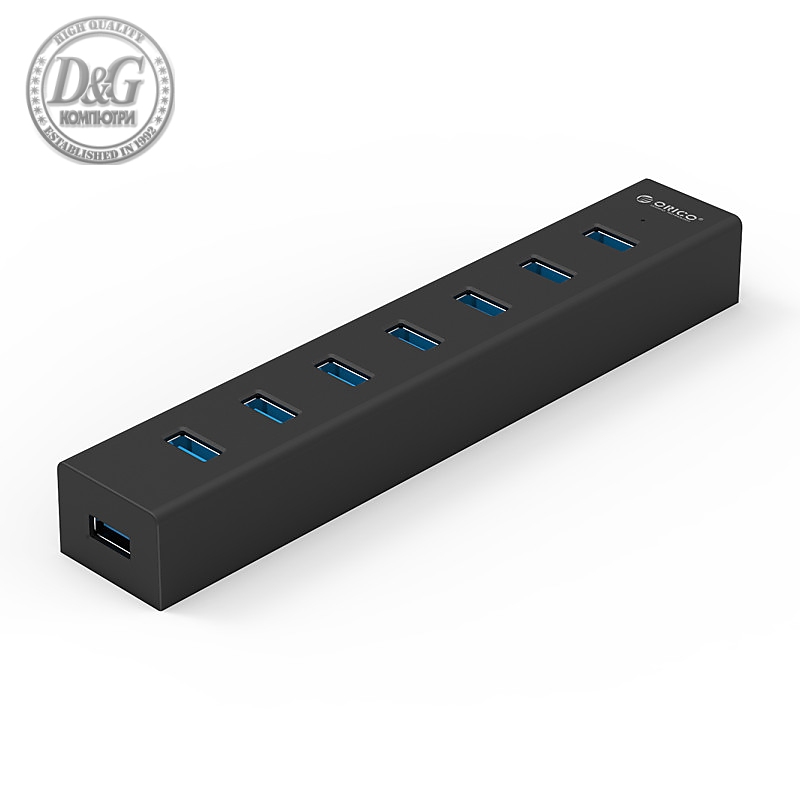 Orico хъб USB3.0 HUB 7 port Black - H7013-U3-AD