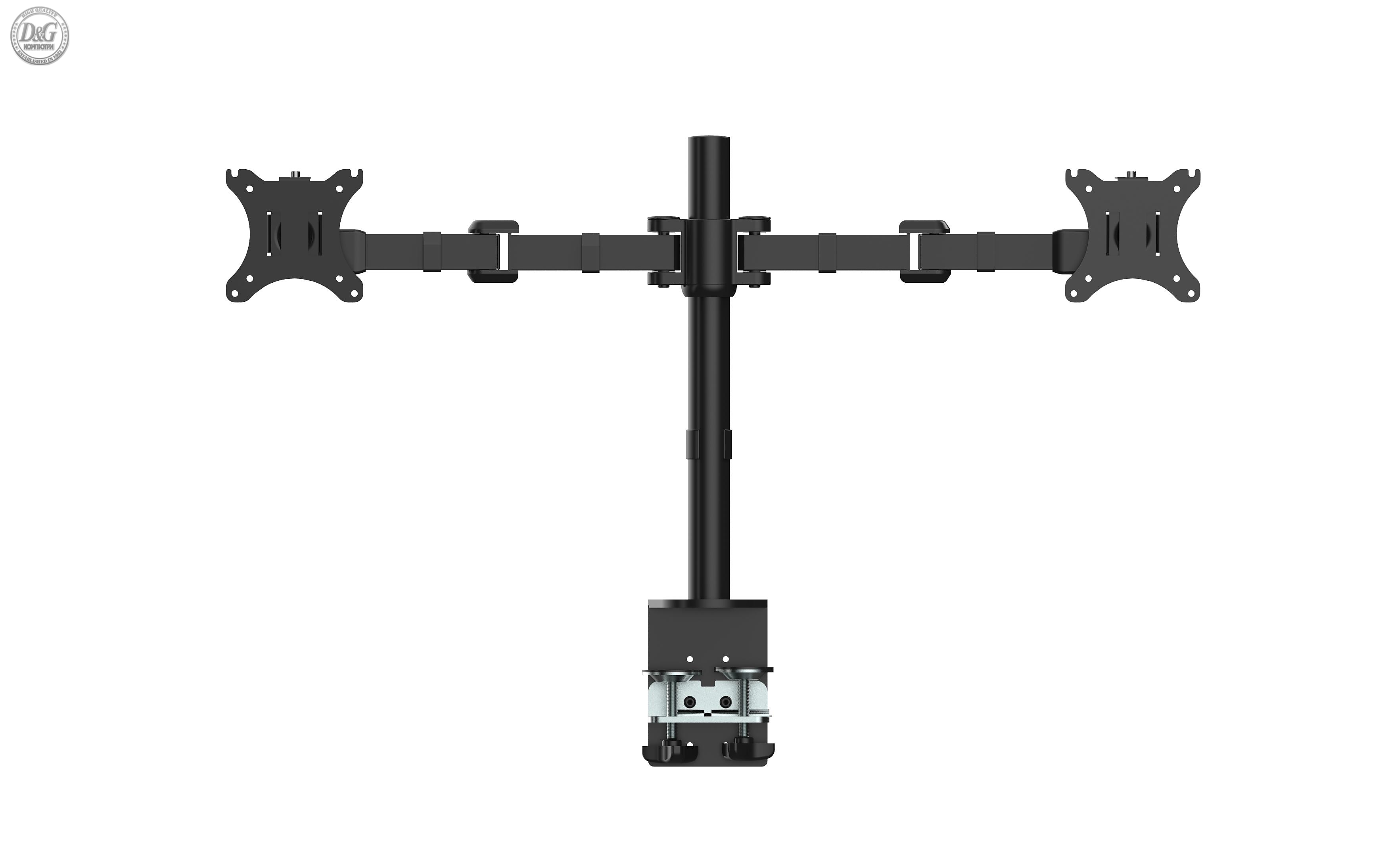 Makki Стойка за два монитора Monitor Mount - B2 Black - 2 Monitors -  MA-B2-BK