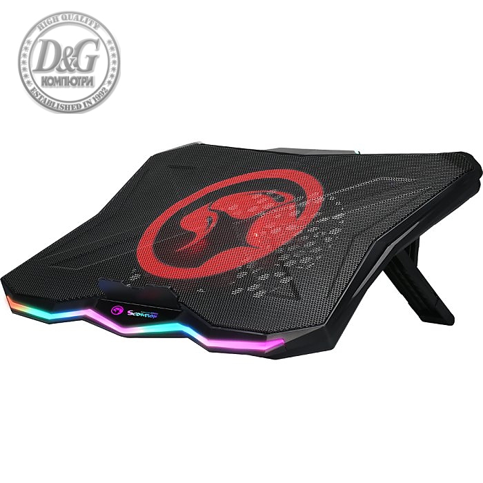 Marvo Охладител за лаптоп Gaming Notebook Cooler 17" RGB - MARVO-FN-40