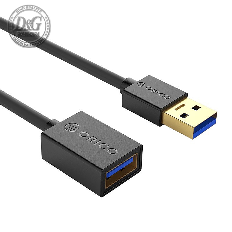 Orico удължителен кабел Cable USB3.0 AM/AF - 1.5m - U3-MAA01-15-BK