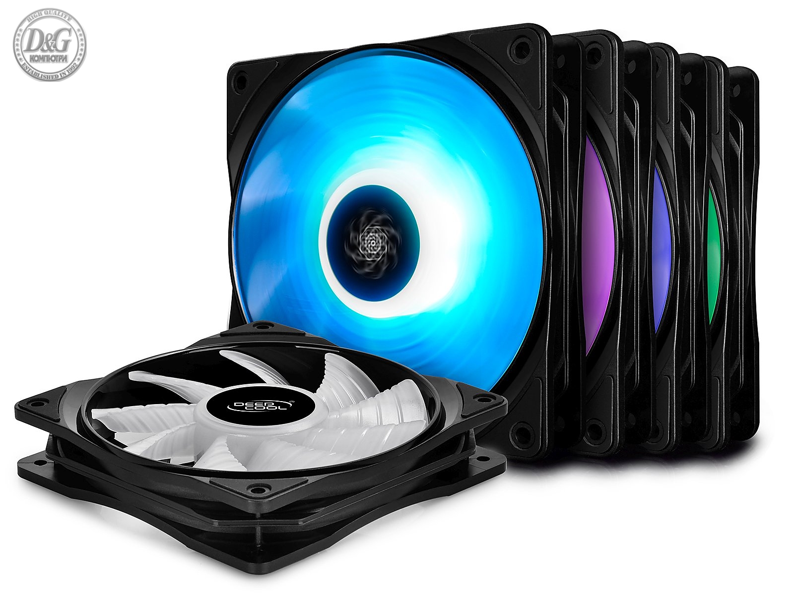 DeepCool комплект вентилатори Fan Pack 5-in-1 5x120mm RF120M RGB