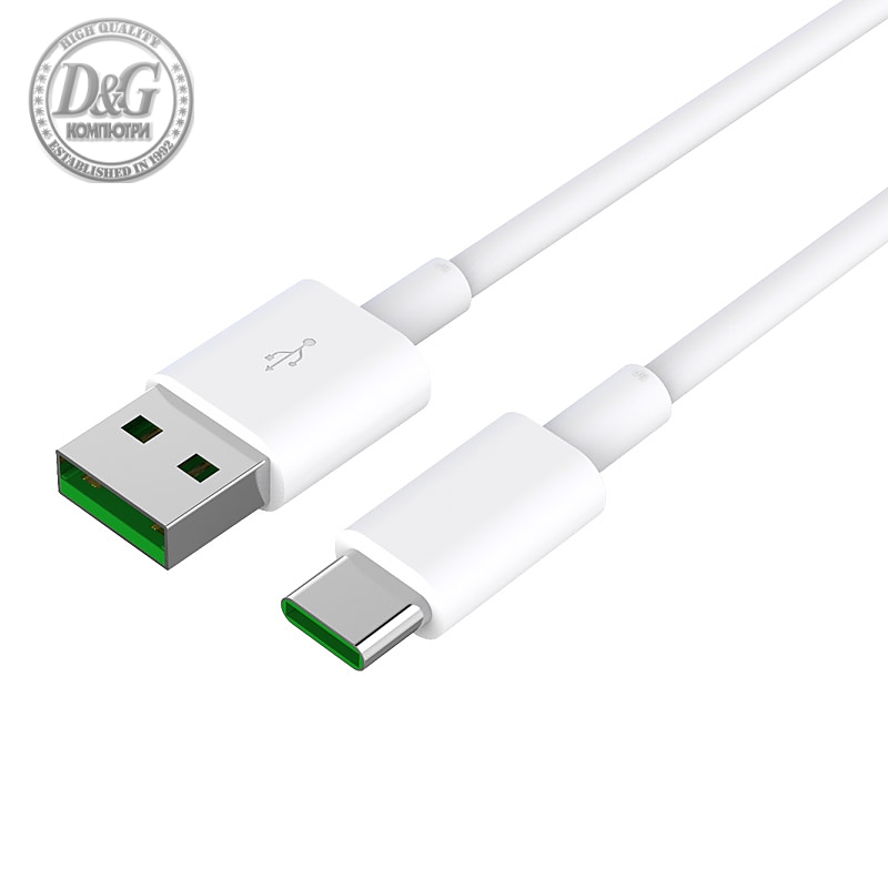 Orico кабел Cable - USB2.0 Type A to Type-C - 5A Fast Charging, white, 1m - ATC-10