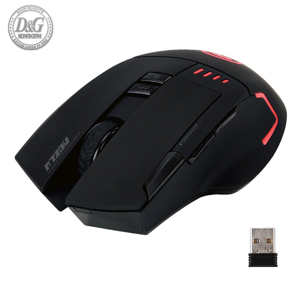 Marvo безжична геймърска мишка Gaming Mouse WIRELESS M720W - 4800dpi, 500Hz - MARVO-M720W