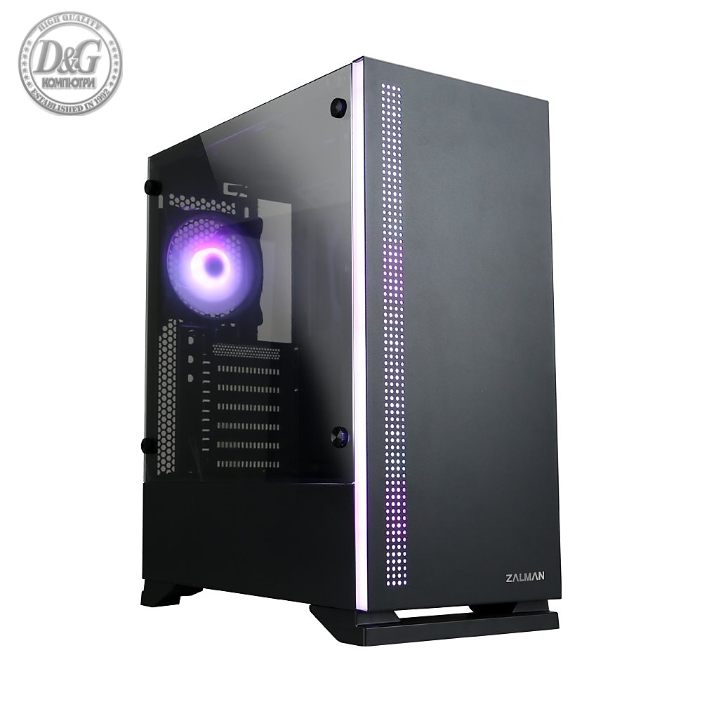 Zalman кутия Case ATX - S5 Black RGB - ZM-S5-BK