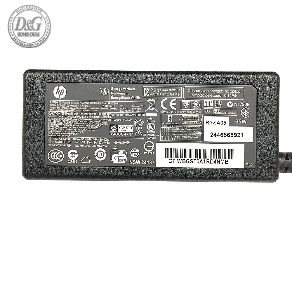 Makki оригинално зарядно за лаптоп Laptop Adapter Genuine HP 814838-002 - 45W Type-C - MAKKI-NA-H-45