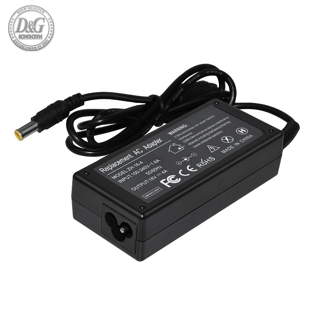 Makki зарядно за лаптоп заместител Laptop Adapter Sony - 16V 4A/3.75A 64W 6.5x4.4mm - MAKKI-NA-SO-24