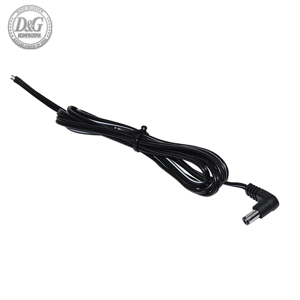 Makki кабел DC CABLE 0-48V jack 5.5x2.1mm,  2x0.5mm - 1.5m