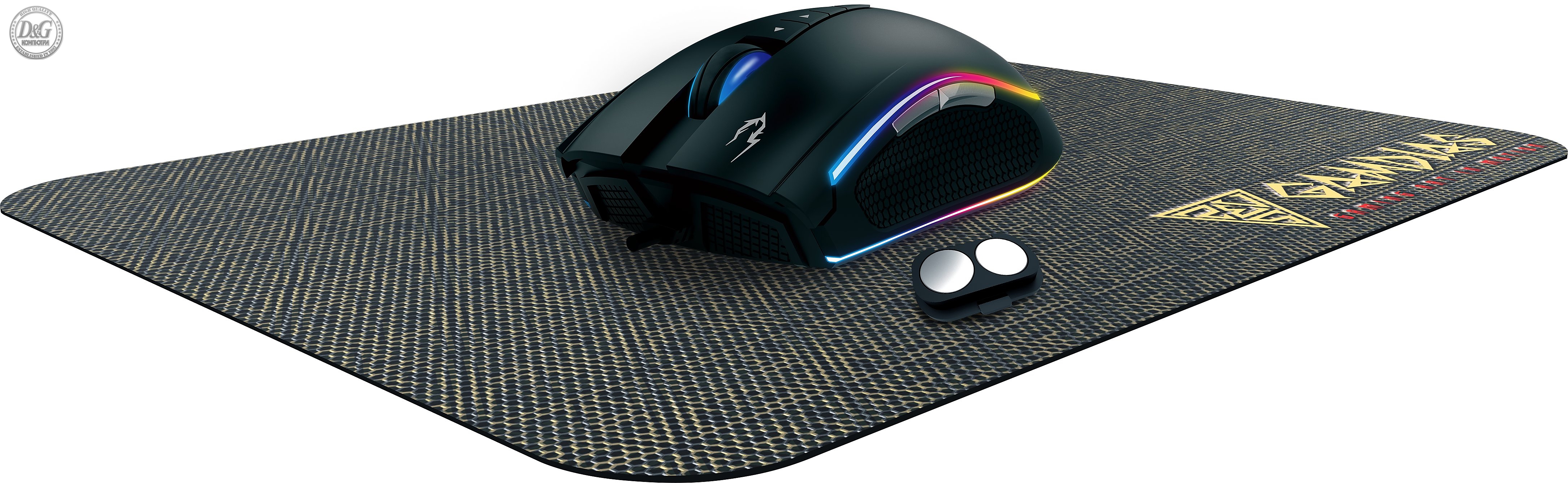 Gamdias Геймърска мишка Mouse - ZEUS M2 RGB + PAD - 10800dpi, weight tunning