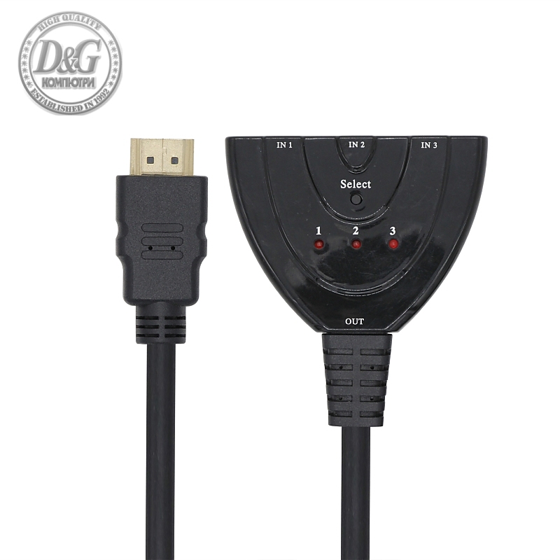 VCom селектор HDMI Selector cable 3x1 - DD433-C