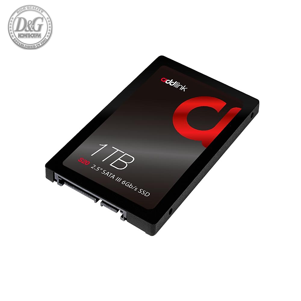 Addlink диск SSD S20 1TB - SATA3 3D NAND 560/500 MB/s - ad1TBS20S3S