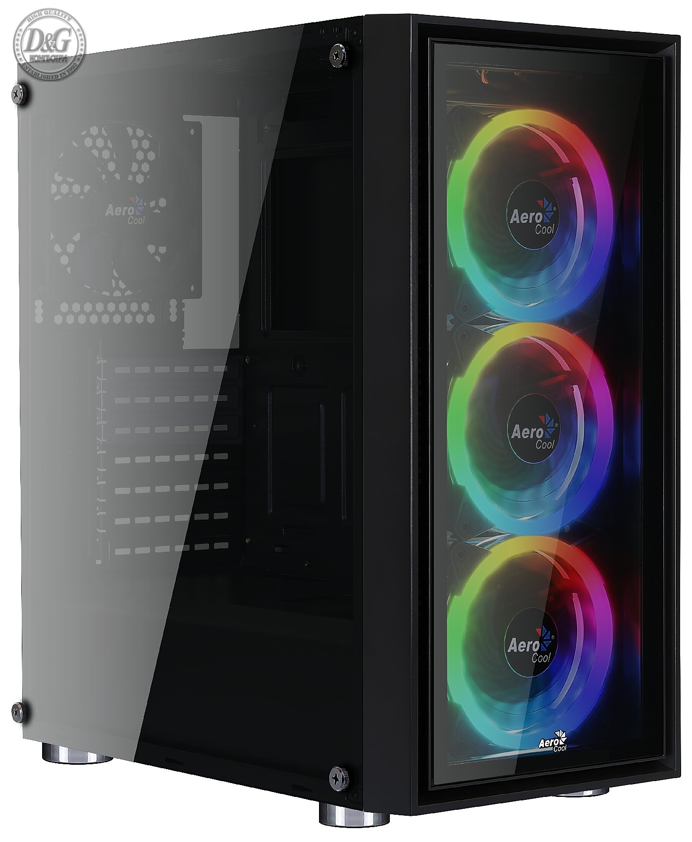 AeroCool кутия Case ATX - QuartZ Revo - Addressable RGB, 3 x 120mm fans - ACCM-PB07043.81