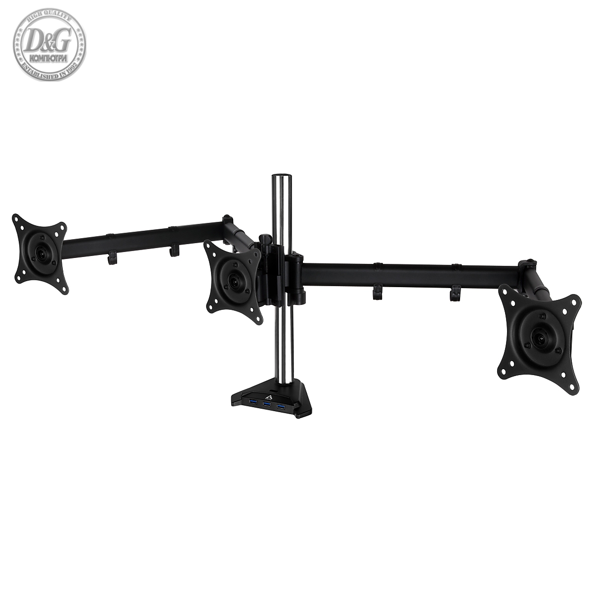 Arctic Стойка за монитори Desk Mount Triple Monitor Stand 4xUSB3.0 - Z3 Pro - Gen 3