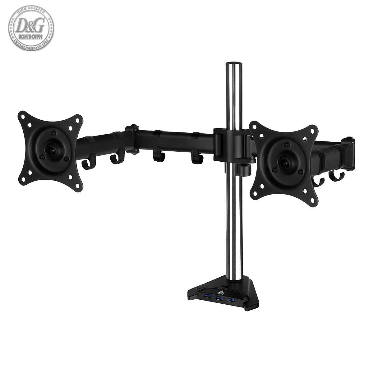 Arctic стойка за два монитора Desk Mount Dual Monitor 4xUSB3.0 - Z2 Pro - Gen 3