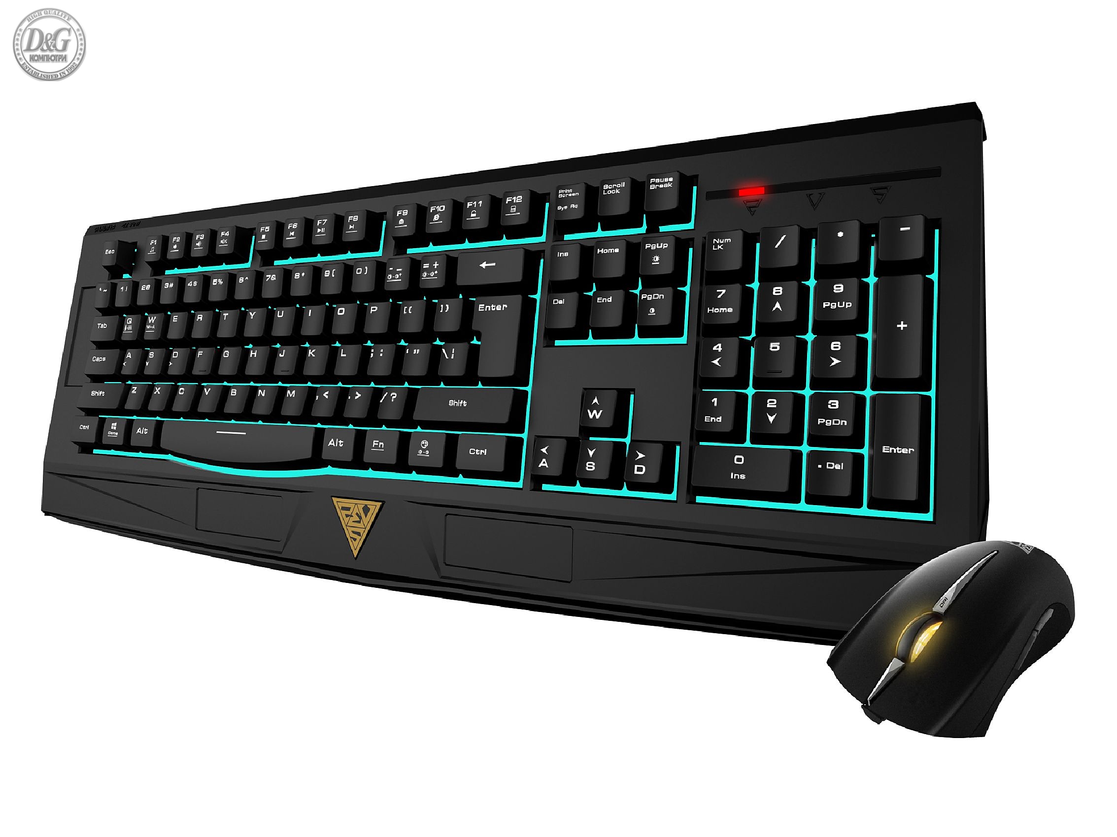 Gamdias геймърски комплект Gaming COMBO - ARES 7 Color ESSENTIAL COMBO - keyboard + mouse