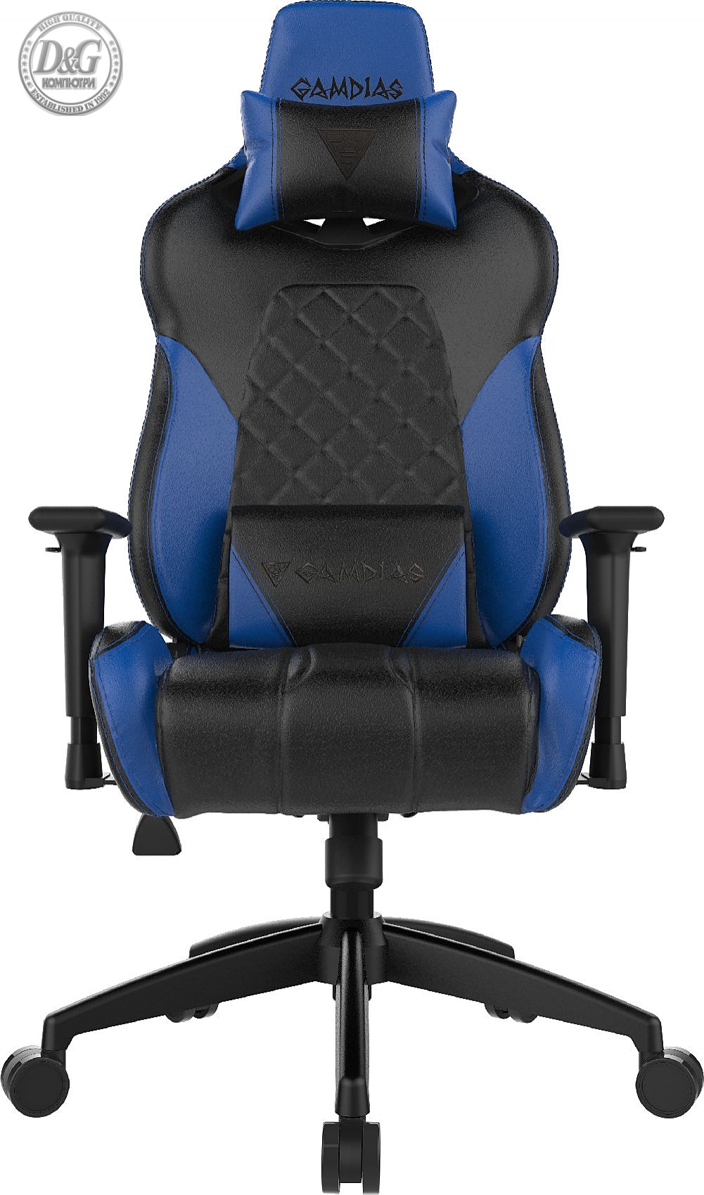 Gamdias геймърски стол Gaming Chair - ACHILLES E1-L Blue RGB