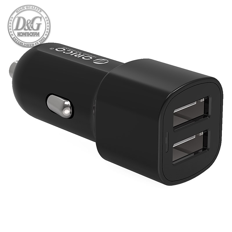 Orico зарядно за кола Charger Car 12V-24V - 18W 2 port 2.4A - UCL-2U