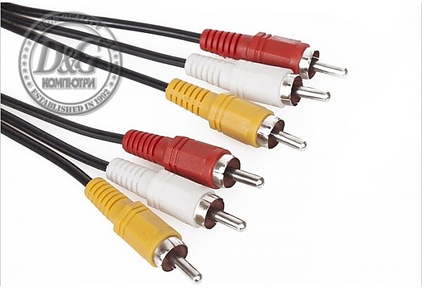 VCom кабел RCA 3x M / RCA 3x M - CV033-3m