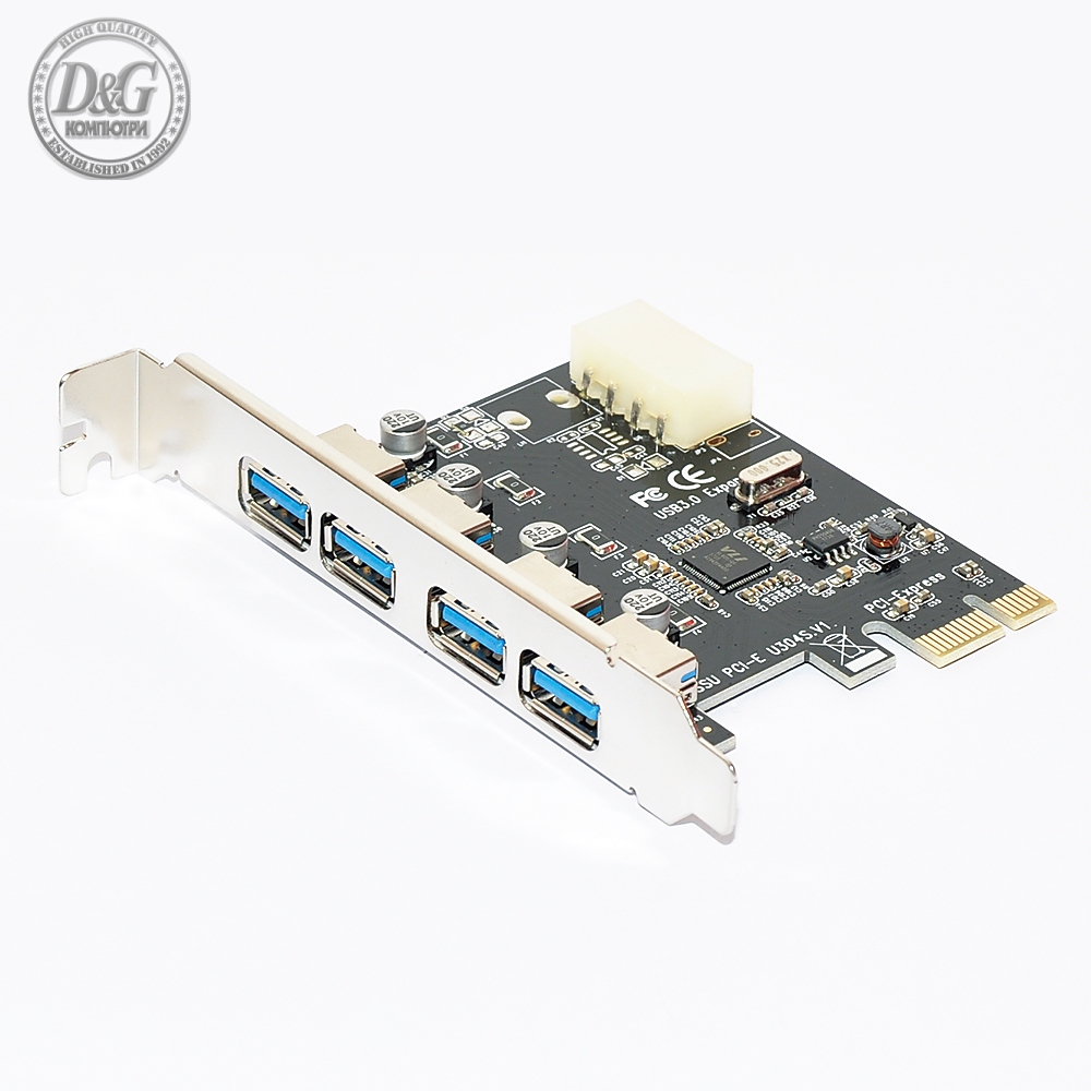 Makki PCI-E card 4 x USB3.0 port - MAKKI-PCIE-4XUSB30-V1