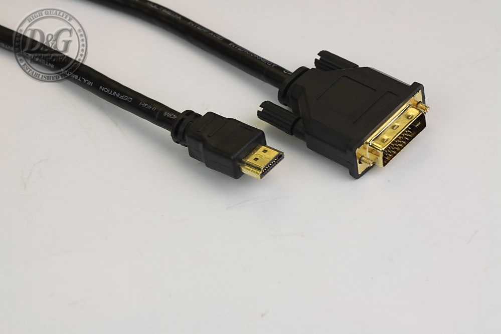 VCom Кабел DVI 24+1 Dual Link M / HDMI M - CG481G-10m